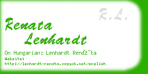 renata lenhardt business card